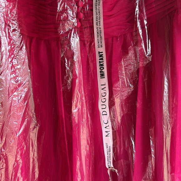 Mac Duggal Hot Pink Gown 68524 • Size 14 • NWT  evening wedding pageant - Picture 8 of 13